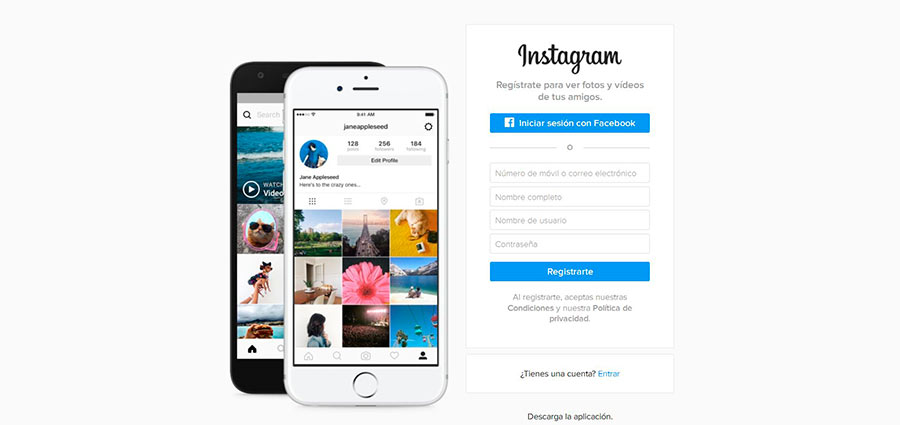 Plataforma inspiracion fotografia: Instagram