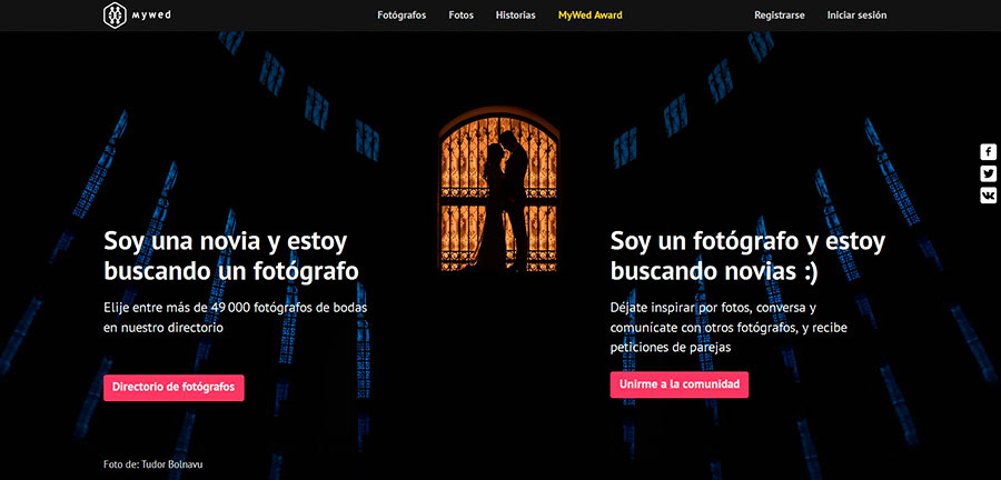 Plataforma inspiracion fotografia: MyWed