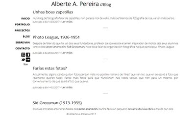 Portada Blog de Alberte Pereira