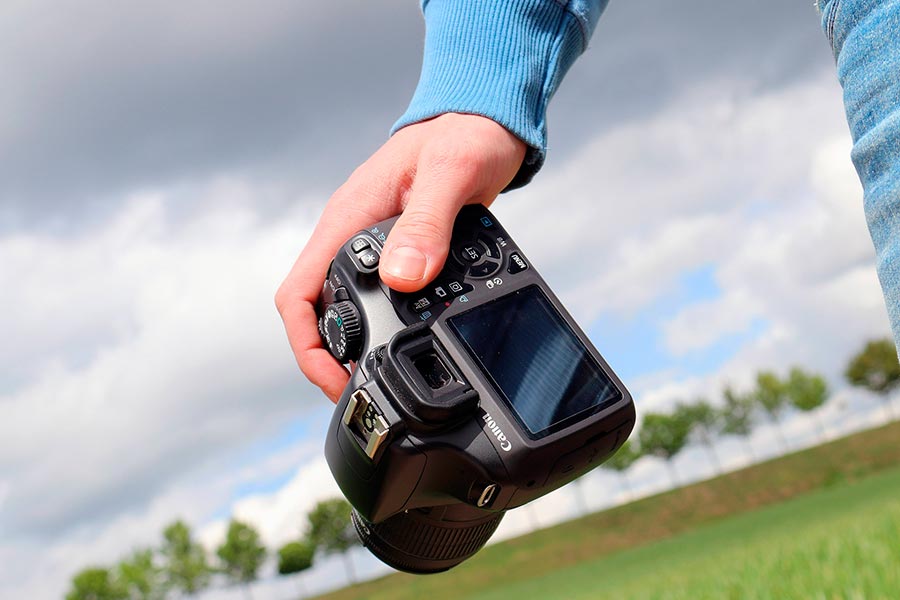 Fotógrafo, cámara de fotos