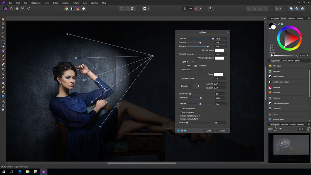 Programa de revelado Affinity Photo