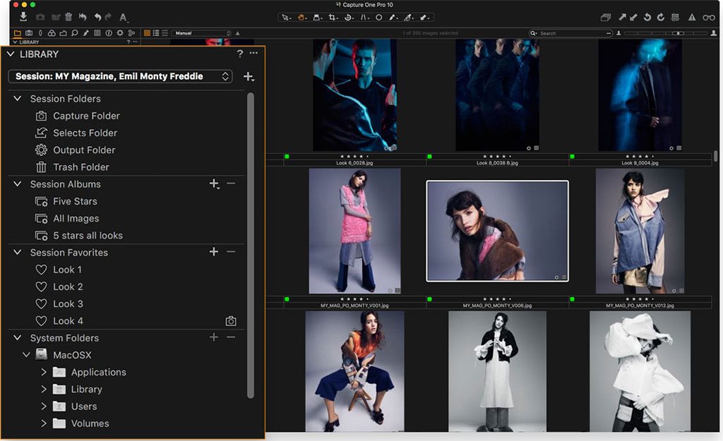 Programa de revelado Capture One