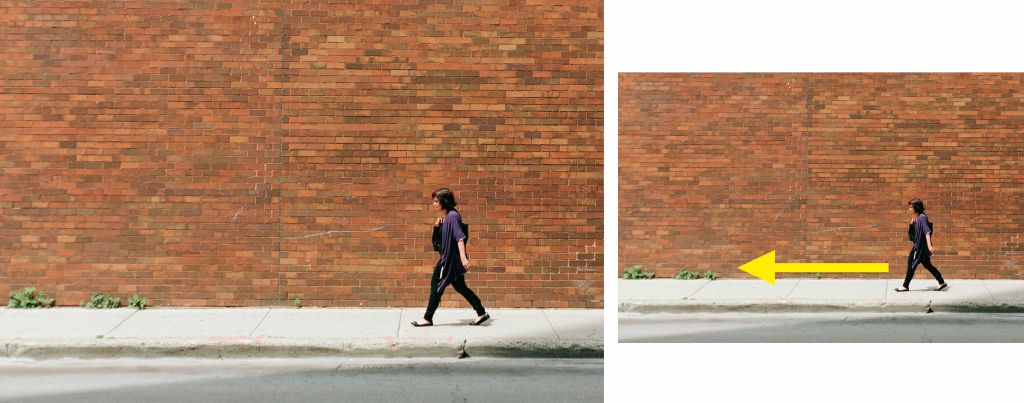 Fotografía movimiento de una persona